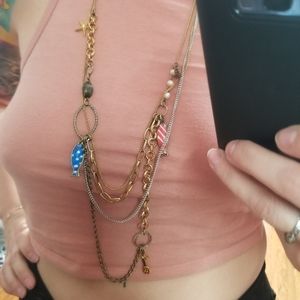 Betsey Johnson nwt fish necklace